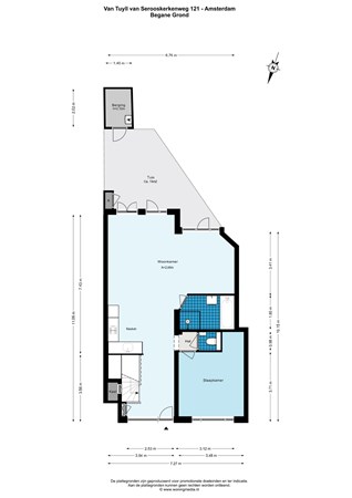 Floor plan - Van Tuyll van Serooskerkenweg 121, 1076 JJ Amsterdam 